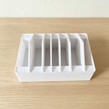 1pc Multi-Compartment Pliers Storage Rack, Desktop Hand Tool Tray, Garage Drawer Electrician Jewelry Hardware Organizer, Non-Slip Workbench Needle Nose Pliers Diagonal Pliers Holder - White - View 5