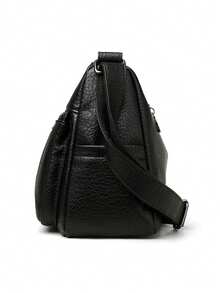 Fashion PU Leather Luxury Multi-Pocket Handbags High Quality Women's Bag Flower Embroidery Design Ladies Crossbody Shoulder Bags - Black - View 7