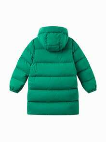 Balabala Kids Down Jacket Warm Winter Outerwear For Boys & Girls - Emerald Green - View 5