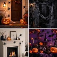 2/10/20/30/40/60pcs Mini Realistic Plastic Black Spider Toys, Simulated Insect Prank Props For Halloween Party Supplies - Multicolor - View 6