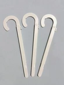 3pcs Portable Folding Hangers Lightweight Collapsible Design Space-Saving Closet Organizer Durable Compact Travel Luggage Accessory Home Storage Solution Wardrobe Essential Bedroom Furniture Organization System Hanging Rack Display Stand Clothes Keeper Neat Tidy Arrange Keeper Multipurpose Utility - View 8