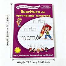 Spanish Writing And Recognition Workbook (Erasable Edition): An 18-Page Reusable Practice Book; Ideal For Early Learning Activities For Toddlers And Preschoolers; Suitable For Homeschooling And Classroom Instruction; An Excellent Halloween Gift. - Multicolor - View 6