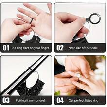 2/5PCS Ring And Bracelet Size Measurement Tool Set, Plastic Ring Sizer, Bracelet Inner Diameter Gauge, Ring Size Ruler, Finger Measuring Tape, Portable Jewelry Making Hand Measurement Tool, Measure Wrist And Finger Size - Multiple Styles - View 5