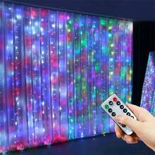 LED Garland Curtain Lights, 8 Modes, USB Powered, With Remote Control, Fairy String Lights, Perfect For Wedding, Christmas, Home Decor - USB Curtain Light - View 19