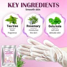 AURANY Masker Tangan 40g dengan Lidah Buaya, Minyak Pohon Teh & Minyak Jarak, Perawatan Pelembap & Hidrasi Mendalam untuk Tangan Kering dan Kasar, Perawatan Pengelupasan & Pelembutan, Membantu Mencegah Pecah-pecah, Spa Tangan Semalaman, Perawatan Tangan Musim Gugur/Dingin, Hadiah Kecantikan Halloween - 40G - View 5