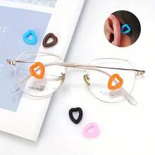 10/20pcs Heart-Shaped Silicone Anti-Slip Glasses Ear Hooks, Soft Silicone Comfortable Wear - Multicolor - View 4