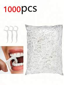 1000/500/300/100/50/5pcs Dental Floss Combo Pack, Deep Cleaning Dental Floss, Professional Oral Care, Disposable Portable Dental Floss, Essential For Travel And Daily Use - Multicolor - View 13