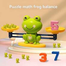Frog Balance Counting Toy, Early Childhood Development Design Math Learning Game, Fun STEM Math Abacus Game Gift For Kids 3+ - Multicolor - View 1