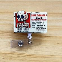 2D Flat Retractable ID Card Holder Reel With Cute Design, Nurse Hospital Badge Holder Office Lanyard 1pc - X676 - View 7