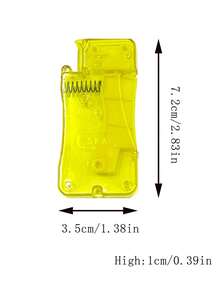 Automatic Threading Needle Threader For Home Use, Transparent Yellow Spring Structure Fast Threading, Size 3.5*7.2cm, Effortless Operation, Suitable For Hand Sewing Needles, Cross Stitch, Fabric DIY, Sewing Accessories For Elderly Home Mending - Threading Device for the Blind - View 10