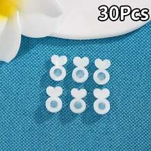 2/10/15/20/30/50Pcs Silicone Earring Backings, Suitable For Heavy Earrings, Invisible Lift Support Pads, Prevent Ear Lobe Sagging, Secure Earring Lifters, Suitable For Studs And Dangle Earrings - Earring Accessories - View 18