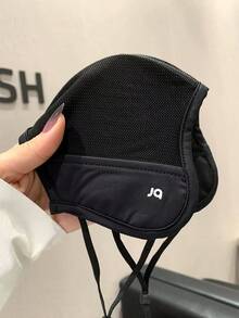 1pc Women's Solid Color Mesh Patchwork Face Mask, Washable And Reusable, Suitable For Cycling, Hiking, Daily Wear - Multicolor - View 11
