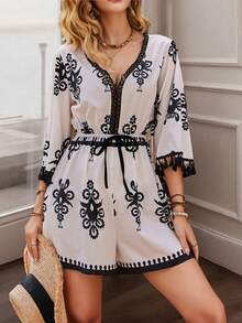 Women Midi Dresses - Apricot - View 1
