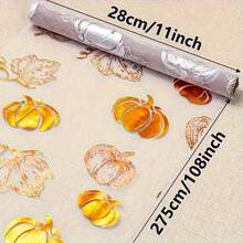 Halloween Thanksgiving Theme Table Runner Transparent Pumpkin Pattern Party Backdrop Decor For Birthdays Anniversaries Home Decor Holiday Parties Photo Background Halloween Thanksgiving Party Banquet Decor - A - View 7