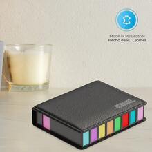 Self-Stick Note Pad Holders - Black - View 4