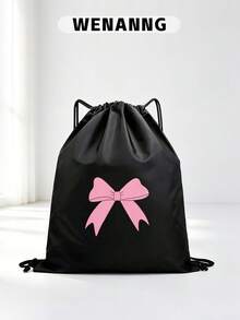 Mochila impermeable con cordón, regalo de San Valentín - Negro - Ver 1