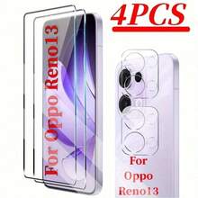 2+2pcs Set Compatible With OPPO Reno16 Pro/Reno16/Reno16 F, Find X9 Ultra/Find X9 Pro/Find X9s/Find X9, Reno15 Pro Max/Reno15 Pro/Reno15/Reno15 F, Reno14 F, Reno13/Reno13 F, Find X8 Pro/Find X8, A6 Pro Curved High Definition Tempered Glass Screen Protector Transparent Phone Screen Protector Supports Fingerprint Unlock 3D High Definition Lens Protector - Clear - View 24
