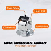 1pc Handheld Multi-Function Click Counter - Portable Tracker For Craft Sewing, Retail Foot Traffic And Event Crowd Control (Compact Design, Keychain Size, Easy To Reset) - Multiple Styles - View 4