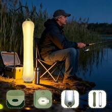 Luminária Inflável Recarregável para Acampamento Luz LED Portátil Camping - Bingo - luminaria inflavel - Visão 12