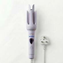 HYUNDAI 1pc Ceramic Glazed Fully Automatic Curling Iron 32MM Large Wave Slouchy Curling Tool Fast Heating Anti-Scald LCD Temperature Control Home Travel Hair Curler UK/EU Plug Optional Light Purple Gift Essential - Multicolor - View 12