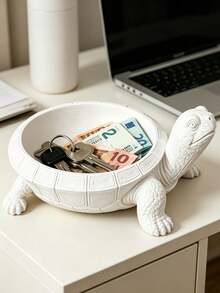 Turtle Shaped Storage Tray, Entryway Key Holder, Nordic Style Desktop Decor Ornament - Multicolor - View 3
