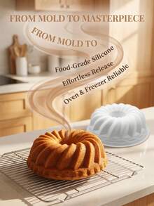 Cake Mold Multi-Hole Dessert Decoration Tool Baking And Pastry Utensils Pizza Baking Tray & Pizza Mold Artistic Multi-Combination Creative Shape Silicone High-Quality Kitchen Tool, Multi-Functional Heat-Resistant Non-Stick Mold Easy To Release Easy To Clean Reusable - Multicolor - View 7