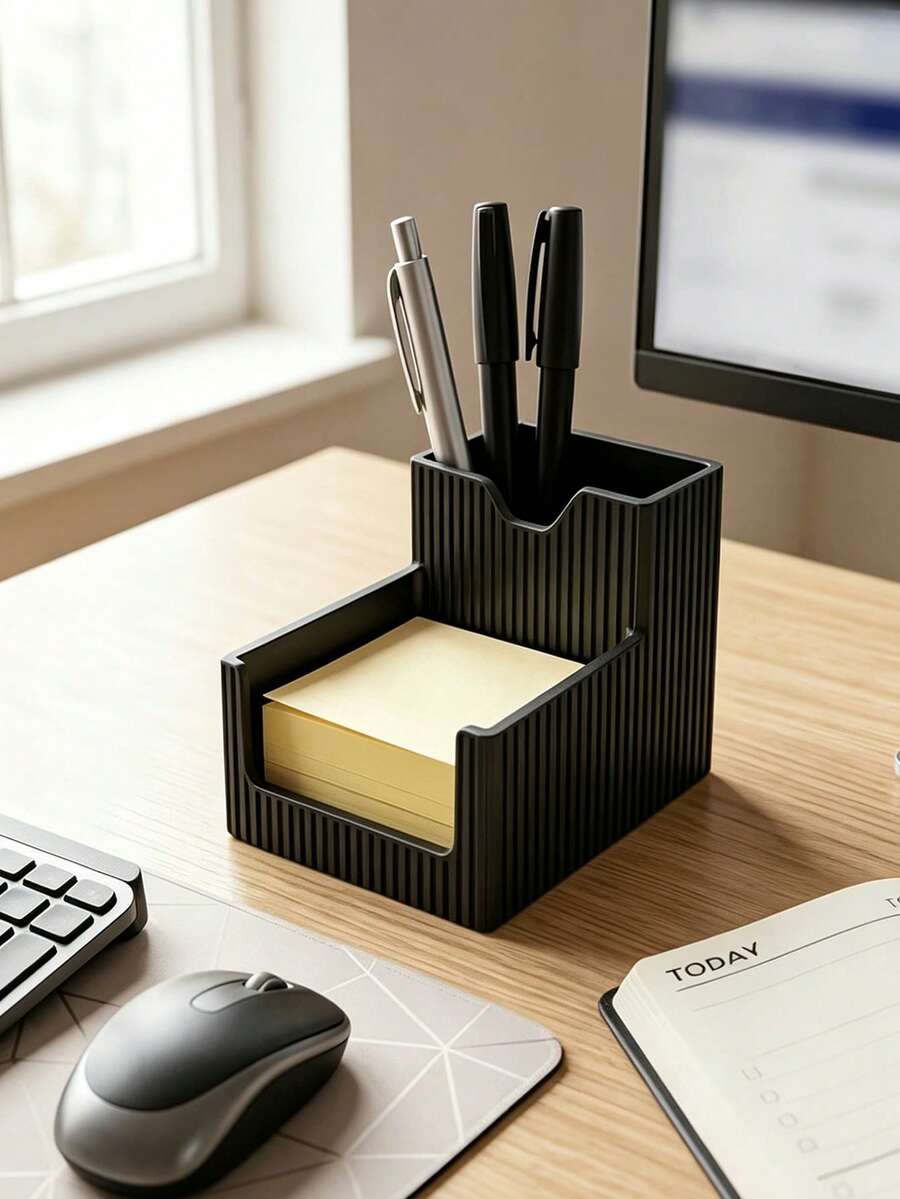 3D Printed Desktop Organizer/Sticky Note Notebook Holder/Gaming Office Accessories/Pen Holder/Sticky Note Rack, For Storing Pens/Markers/Sticky Notes, Thanksgiving Teacher Gift/Back To School/Graduation Gift - Multicolor - View 1