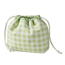 1pc Women's Cute Plaid Makeup Storage Bag, Lightweight Drawstring Cosmetic Bag, Portable Travel Toiletry Organizer For Daily Commute And Vacation - Multicolor - View 13