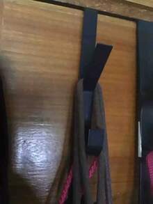 碳鋼門鉤 重型金屬多功能毛巾架 節省空間的垂直設計收納掛鉤架 浴室門鉤毛巾架 鈦金色 免鑽孔適用於臥室 工具收納佳選 - 彩色 - 查看 3