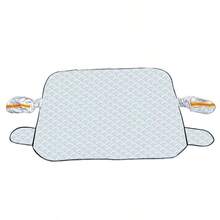SEAMETAL New Summer And Winter Thickened Magnetic Car Sunshade, Car Windshield Sun Protection And Heat Insulation, Waterproof And Dirt-Proof Cover, No Drilling Required, Front Windshield Privacy Protection, Durable And Easy To Maintain - A - View 3