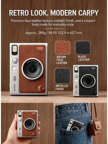 FujiFilm MiniEVO Instant Camera, Bluetooth Smartphone Photo Printer Camera, Supports Instant Printing, Mobile Printing, Retro Film Filters, Wireless Photo Sharing, Portable Camera Suitable For Travel, Parties And Memories. - View 7