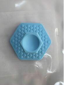 1pc Soft Silicone Facial Cleansing Brush - Multicolor - View 8