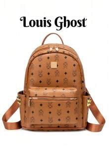 [Fashionable Cool Rabbit*Luxury Texture]All-Around Versatile For Commuting, School, And Street Style. Layered Storage: Main Compartment, Front Zipper Pocket, Side Pockets, Can Neatly Store Phone, Water Bottle, Cosmetics, Etc.; Comfortable To Carry: Widened Shoulder Straps, Top Handle, Won't Cause Pain Even With Long-Term Use. Students Radiate Vitality, Professionals Exude Elegance; The Perfect Choice For Gifting To Friends Or Rewarding Yourself - Multicolor - View 2