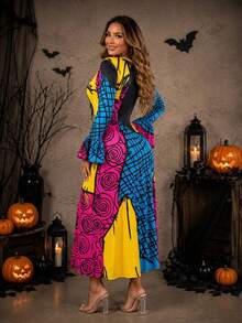 Women Long Dresses - Yellow - View 5