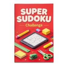 Super Sudoku Logic Puzzle Notebooks, Brain Training Number Game Activity For Focus And Concentration, Desk Supplies Theme, Beginner Intermediate Advanced Challenge Levels - Difficulty Level - View 15