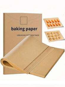 5/50pcs Air Fryer Baking Parchment Paper, Non-Stick Oil-Resistant, Small/Medium/Large Sizes Available, Suitable For Fried Foods, Desserts, Pizza, Roasted Chicken, Kitchen & Dorm Cooking, Compatible With Trays, Home Kitchen Accessories, Kitchen Supplies - Multicolor - View 2