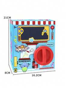 Children's Fun Egg Gacha Machine Doll, Doll Claw Machine Gacha Machine, Children's Claw Machine, Mini, Doll Knot Machine, Small Family, Boys And Girls, Pink Rabbit Claw Machine, Gift Item, Birthday Gift, (Accessory Colors Sent Randomly, Manual Measurement Size May Have Slight Error) - Multicolor - View 8
