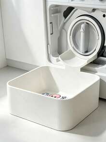 Printed With Octopus "CLEANING UNDERWATER CREM", With Opening Rotator, Universal Flow Guide, Ideal Water Collector, Portable Leak Proof Tray For Washer/Dryer, Non-Slip Waterproof Drip Pan With Raised Edge, Prevents Laundry Room Spills - Multicolor - View 4