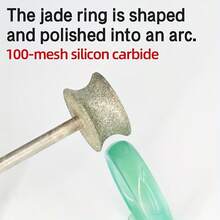 3pcs 5/6/8mm Diamond Grinding Heads, Used For Polishing, Chamfering And Rounding Artificial Jade Surfaces, Suitable For Glass Edges. - 5/6/8mm (3-pack) - View 4