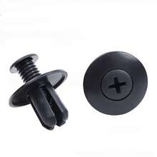 100pcs Black Plastic Rivet Fasteners For Car Door Trim Bumper Fender Liner Retainer Clips Universal Auto Push Pin Screws - A - View 10