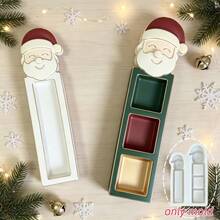 1pc/2pcs Large & Small Christmas Santa & Reindeer Silicone Molds, Gift Decoration Plaster Resin Molds, Perfect For Handmade Crafts, Gift Making, Easy Release & Reusable - Silicone Mold - View 8