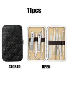 16pcs/11pcs Multi-Function Nail & Foot Care Tool Set, Nail Clipper Set For Dead Skin Trimming, Manicure Kit Reusable And Durable, Pedicure Set Suitable For Nails, Feet, Eyebrows, Travel Nail Kit With Portable Storage Box, Easy To Carry - Multicolor - View 10