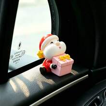 1pc Creative Cute Santa Claus Car Dashboard Desktop Ornament DIY Car Interior Office Desk Computer Screen Decoration Accessory Christmas Decor - Santa Claus - View 9