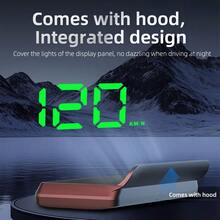 YNF Car Head-Up Display/Head-Up Display + License Plate, Car HUD W2 (Green), Windshield Speedometer Projector, With Speed Display, Automatic Light Sensing, Kilometer Speed Unit Display, Suitable For All Car Models, Only Supports Unit: KM/H - W2 - View 3