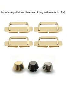 Heavy‑Duty Rust‑Resistant Zinc Alloy Arched Bridge Connector With Backing Plate, Adjustable Diy Hardware Accessories, Metal Handle Base For Handbag Wallet Travel Bag Craft Supplies,An Ideal Gift For Diy Enthusiasts. - One Size Fits All - View 13