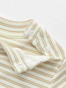 Balabala Mock Neck Long‑Sleeve Baby Tee Soft Base Top For Toddlers Autumn - White Coffee Color - View 7