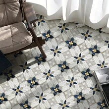 1 Roll French Gilded Floral Marble Mosaic Self-Adhesive Floor Sticker, 30 X 120Cm Vinyl Peel And Stick Removable Waterproof Non-Slip Wear-Resistant Seamless Floor Decal, Floor Renovation For Entryway Living Room Kitchen Bathroom, Renter-Friendly - Marble Inlay - View 9