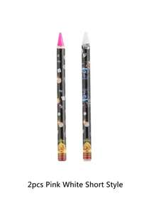 2 buah Pensil Lilin Warna Pink & Putih untuk Mengambil dan Melepas Kristal, Rhinestone, Permata, dan Stiker Perhiasan untuk Seni Kuku, Digunakan untuk Mengambil dan Melepas Kristal, Rhinestone, Permata, dan Stiker Perhiasan - MultiWarna - View 7