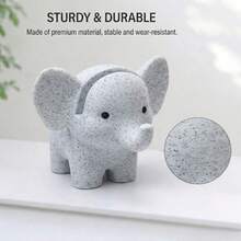 Eyeglass Holder Set, Cat & Elephant Shaped Eyeglass Holder, Cute Plastic Desktop Storage Box, With Eyeglass Holder, Perfect Choice For Home Decor, Suitable As Holiday Gift, Applicable For Halloween, Easter, Valentine's Day And Office Supplies - A - View 3
