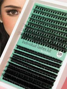 60+80P/80+100P Large Capacity Different Lengths False Eyelashes Single Cluster Thick - View 3